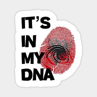 It's in my DNA Flag of Albania in fingerprint... Magnet