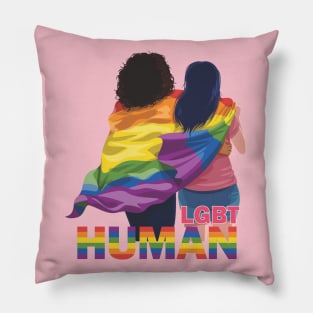 Human LGBT Pillow