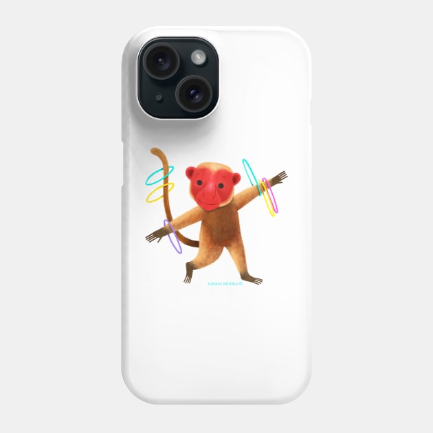 Uakari Monkey equilibrist Phone Case by julianamotzko