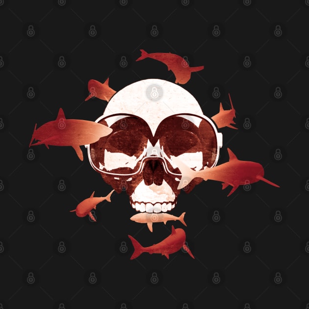 Skull and Sharks - Scuba Diving by TMBTM