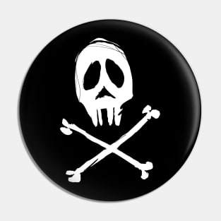 Skull and bones Pin