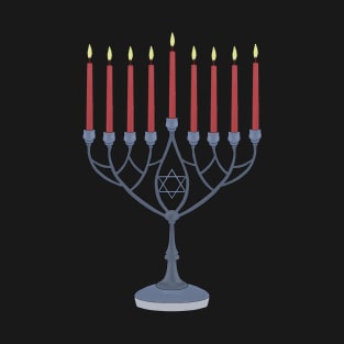 Holiday of Hanukkah Menorah Chanukiah Jewish T-Shirt