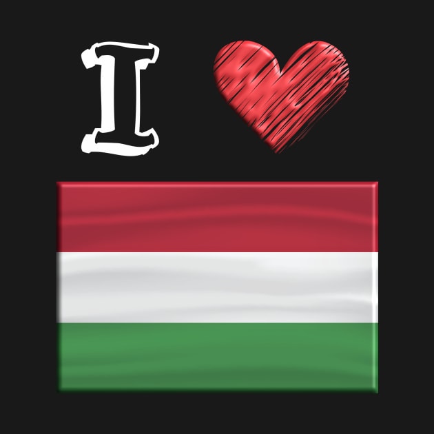 I love Flag from Ungarn by JG0815Designs