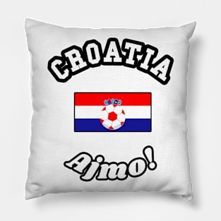 ⚽ Croatia Soccer, Zastava Hrvatske Flag, Ajmo! Team Spirit Pillow