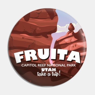 Fruita Utah travel poster Pin