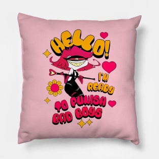 Hazbin Hotel Niffty Ready To Punish Some Bad Boys - Funny And Cute Niffty Demon Pillow