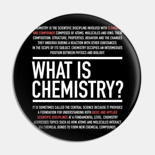 Chemistry Defined - Chemistry Teacher Pin