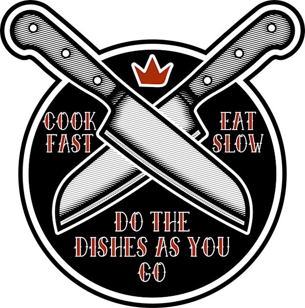 Cook Fast - Eat Slow Kids T-Shirt by TomLedin