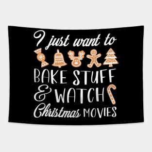 Bake Stuff Christmas Movies Tapestry