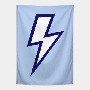 Blue Lightning Bolt Tapestry