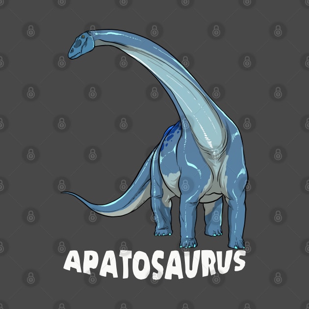 Apatosaurus Dinosaur Design by Terra Fossil Merch