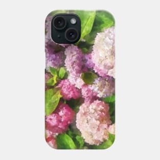 Pink and Lavender Hydrangea Phone Case