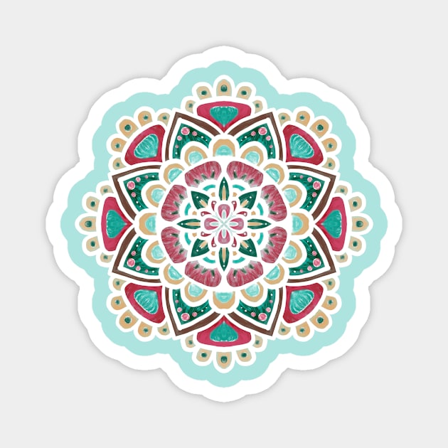 Paint Brush Mandala Magnet by bokunoyume