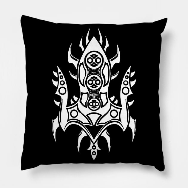 Tribal Tattoo Pillow by TheFatWizard