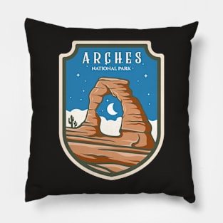 Arches National Park T Shirt Delicate Arch Utah Gift Pillow