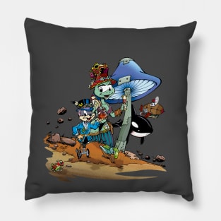 Steampunk Frog Pillow