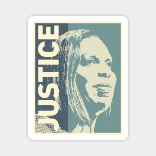 Letitia James Justice by Buck Tee Magnet