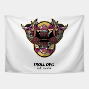 Dark Magician Troll owl Tapestry