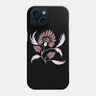 Flowers print, poster. Folk floral art. Canvas. Phone Case