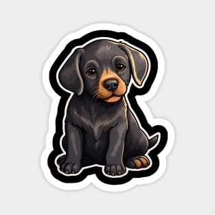 Cute Black Labrador Dog - Dogs Chocolate Labradors Magnet