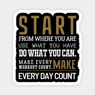 Start from where you are. Magnet