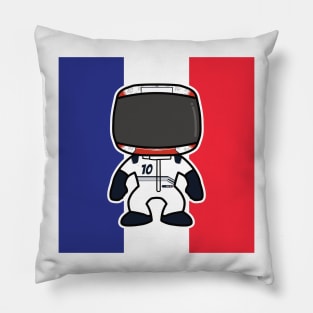 Pierre Gasly Custom Bobblehead - 2022 Season Flag Edition Pillow