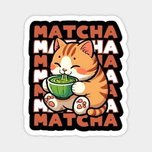 Matcha cat Magnet