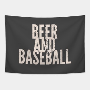 Beer And Baseball Tapestry
