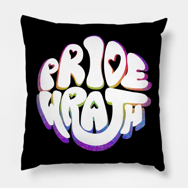 Pride and Wrath (Gay Pride) Pillow by Labrattish