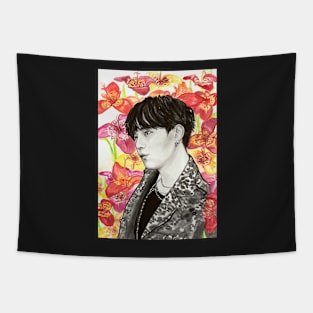 Yoongi and Tigerflowers Tapestry