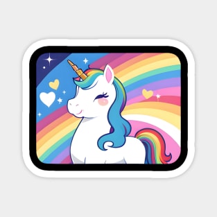 Unicorn Rainbow 04 Magnet