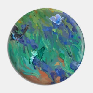 Blue butterflies Pin