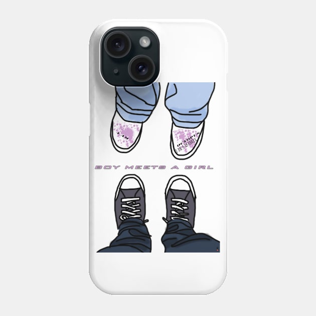 BOY MEETS A GIRL Phone Case by madeinDAEHAN