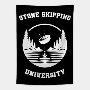 Stone Skipping University Stone Skipping Skimming Tapestry