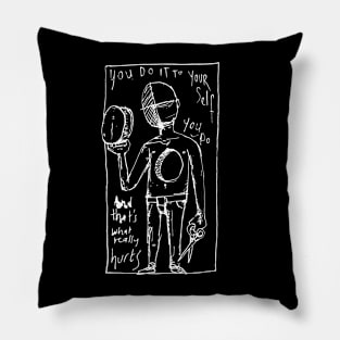 Just Illustrated Lyrics Inverted Pillow