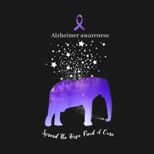 Alzheimer Awareness Spread The Hope Find A Cure Gift T-Shirt