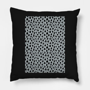 Grey and black Spot Dalmatian Pattern Pillow