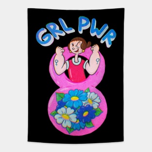 Girl power Tapestry