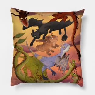 Dragon Companions Pillow