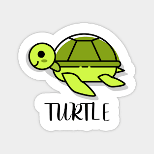 Turtle Cute Green Animal Adorable Smile Magnet