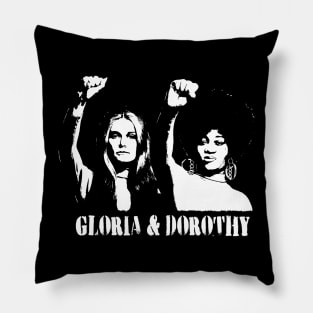 GLORIA & DOROTHY Stencil Pillow