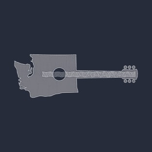 State of Washington Guitarist Musician Washington State Guitar Player T-Shirt