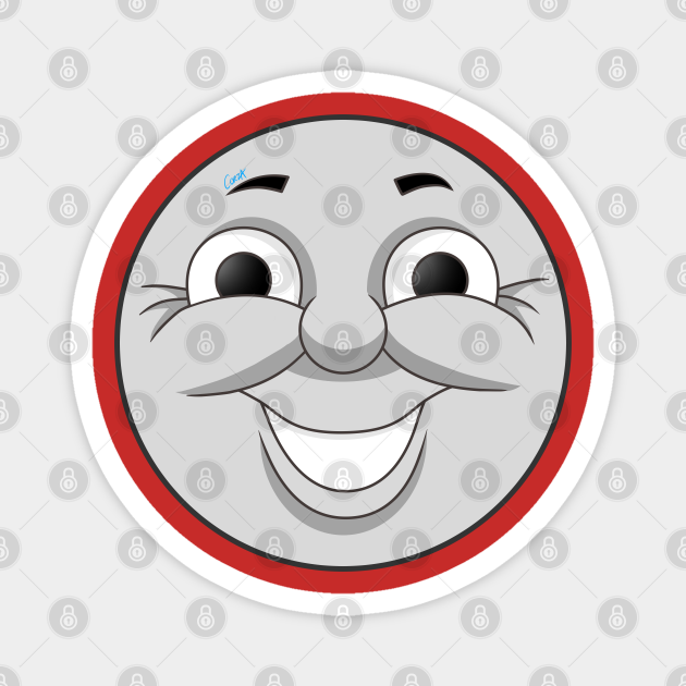 James Happy Face Thomas Tank Engine Magnet Teepublic James Happy Face Thomas Tank Engine Magnet Teepublic