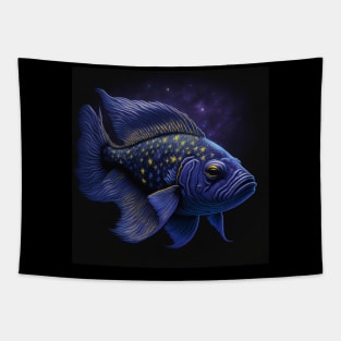 Galaxy Fish Art | Space Art Tapestry