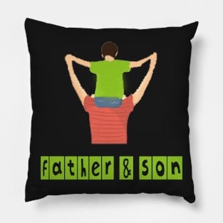 Father and Son Pillow