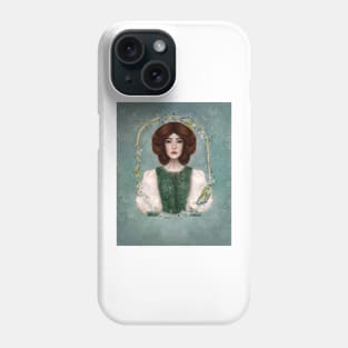 Anne of Green Gables Young Girl Auburn Hair Victorian Dress Phone Case