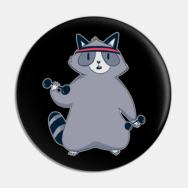 raccoon workout funny gym and fitness design Pin by Midoart