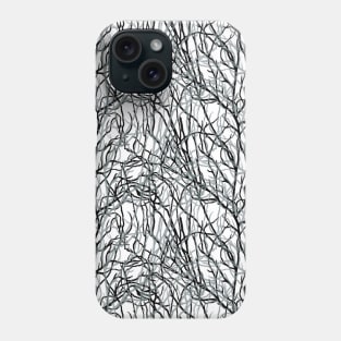 White Delicate Branches Phone Case