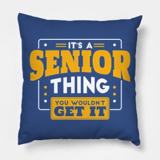 It's a Senior Thing, You Wouldn't Get It // Back to School Senior Year Pillow