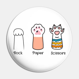 Feline Frenzy: Rock, Paper, Scissors - Cat Style! Pin